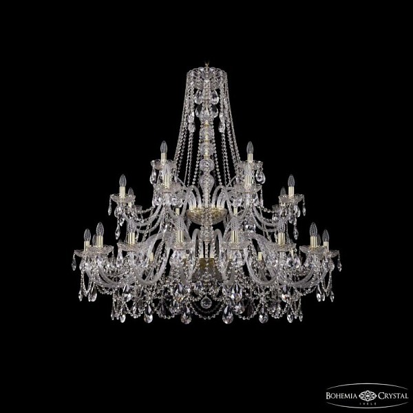 Подвесная люстра Bohemia Ivele Crystal 1411 золото арт. 1411/16+8+4/460/2d G