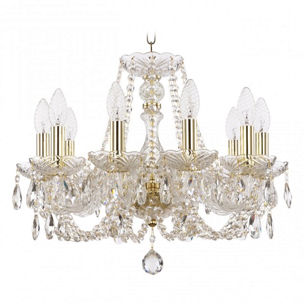 Подвесная люстра Bohemia Ivele Crystal 101 золото арт. 101/10/165 G