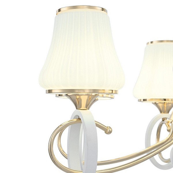 Подвесная люстра Arte Milano Florentia-2387 белый арт. 302387/5 Wh/Gd