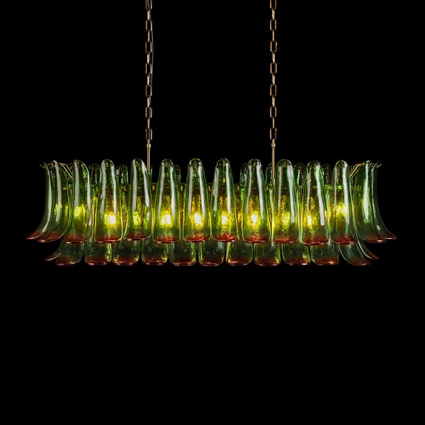 Подвесная люстра Loft it Lilou бронза арт. 10600/1200R Green red