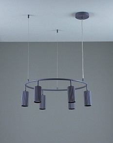 Подвесная люстра Moderli Cora серый арт. V11604-6P