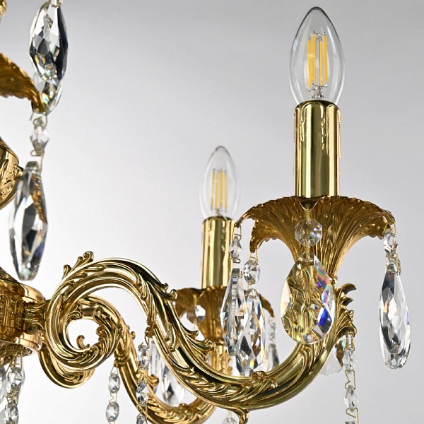 Подвесная люстра Bohemia Ivele Crystal AL7901 золото арт. AL79101/6/175 B G