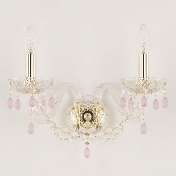 Бра Bohemia Ivele Crystal 112 золото арт. 112B/2/165 G V7010