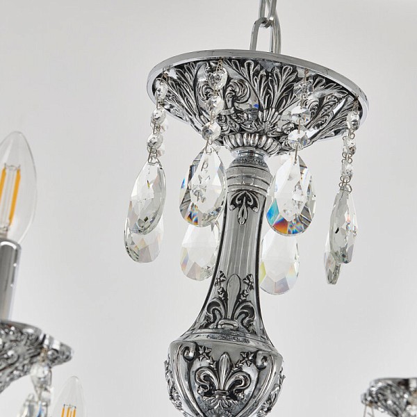 Подвесная люстра Bohemia Ivele Crystal AL7801 никель арт. AL78101/8/250 B NB
