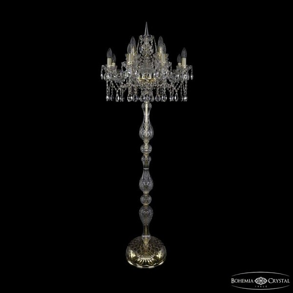 Торшер Bohemia Ivele Crystal 1413 золото арт. 1413T1/8+4/200-165 G