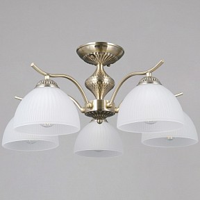 Люстра на штанге ILLUMICO  бронза арт. IL0896-5CSQ-26 AB ELITE
