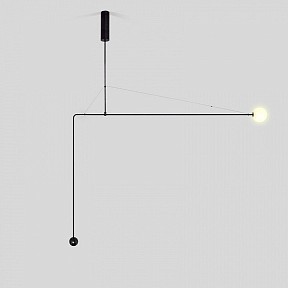 Подвесной светильник Imperiumloft Lines черный арт. LINES-11