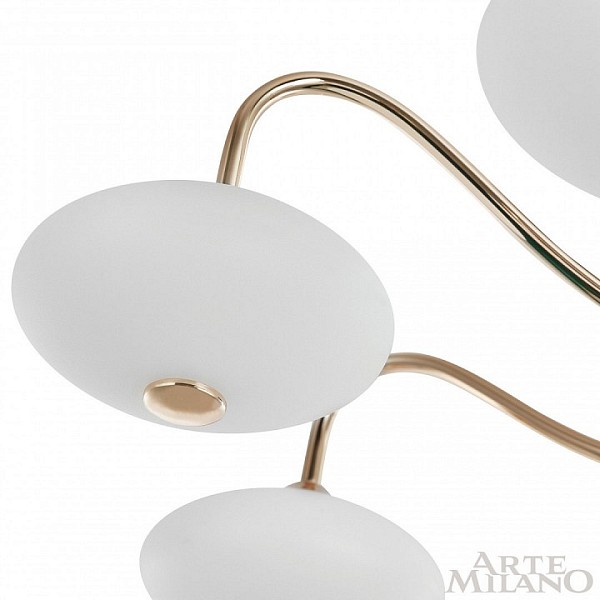 Люстра на штанге Arte Milano Neapolis-73908 золото арт. 273908/6 BK/GD