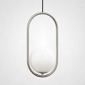 Подвесной светильник Imperiumloft Matthew Mccormick Hoop Silver Mila Pendant металл арт. HOOP-B01