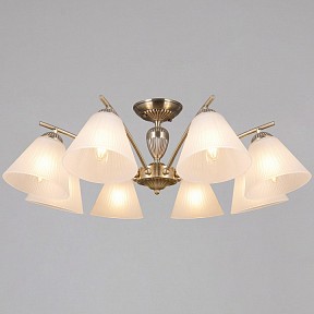 Люстра на штанге ILLUMICO  бронза арт. IL0900-8CSQ-26 AB ELITE