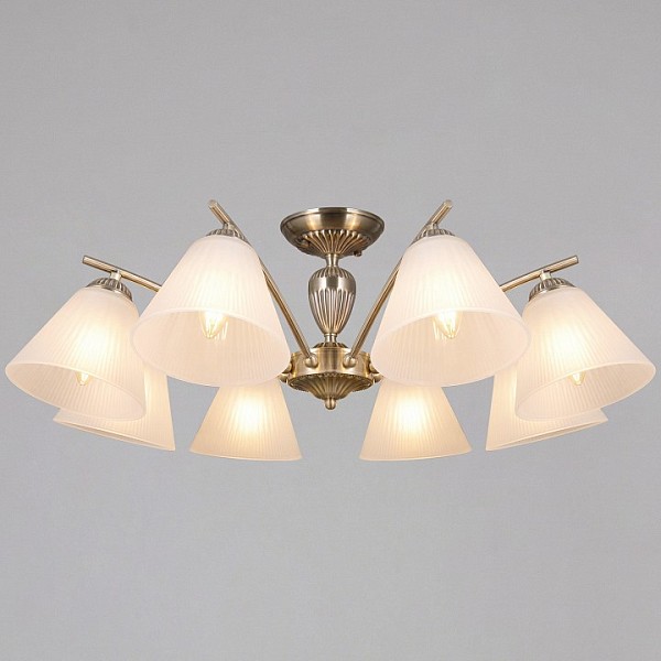 Люстра на штанге ILLUMICO  бронза арт. IL0900-8CSQ-26 AB ELITE