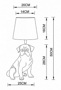 Настольная лампа декоративная Arte Lamp Bobby белый арт. A1512LT-1WH