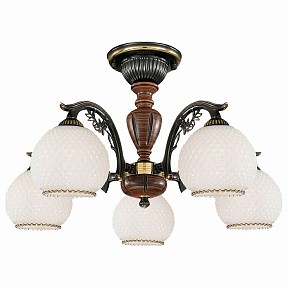 Люстра на штанге Reccagni Angelo 8610 бронза арт. PL 8630/5
