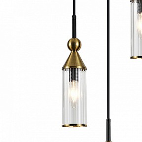 Подвесной светильник Indigo Torazzo черный арт. 13037/3S Black