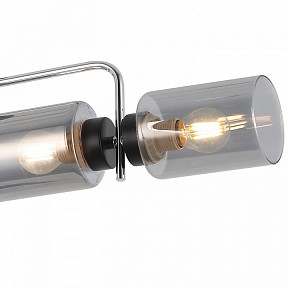 Люстра на штанге ILLUMICO  хром арт. IL8249-6COU-79 BK CR