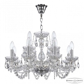Подвесная люстра Bohemia Ivele Crystal 119 никель арт. 119/8+4/200 Ni