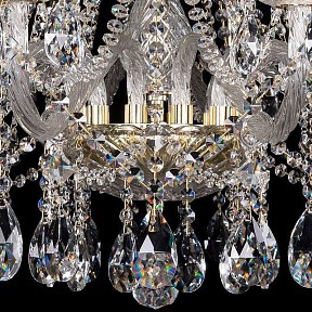 Подвесная люстра Bohemia Ivele Crystal 1413 золото арт. 1413/12/360/G
