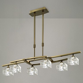 Люстра на штанге Mantra Zen Antique Brass латунь арт. 1433