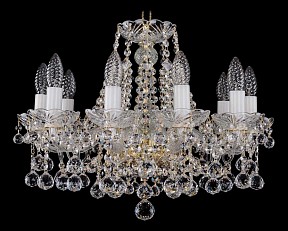 Подвесная люстра Bohemia Ivele Crystal 1413 желтый арт. 1413/10/165/G/Balls