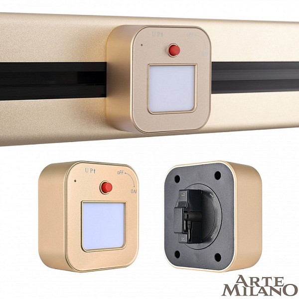 Накладной светильник Arte Milano Am-track-sockets золото арт. 380022TL/Light Gold