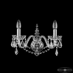 Бра Bohemia Ivele Crystal 1411 никель арт. 1411B/2/160 Ni Leafs