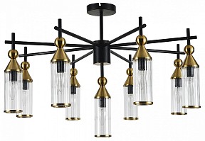 Люстра на штанге Indigo Torazzo черный арт. 13037/9R Black