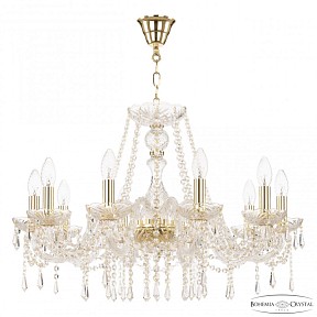 Подвесная люстра Bohemia Ivele Crystal 104 золото арт. 104/10/240 G