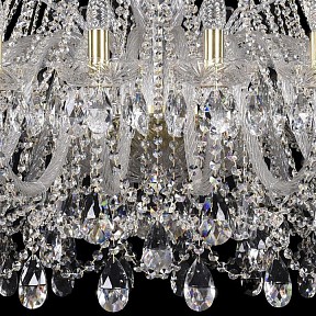 Подвесная люстра Bohemia Ivele Crystal 1411 золото арт. 1411/24/460/G