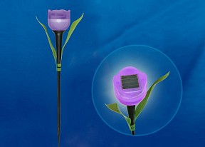 Наземный светильник Uniel Tulip черный арт. USL-C-453/PT305 PURPLE TULIP