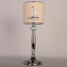 Настольная лампа декоративная Manne TL.7737-1BL хром арт. TL.7737-1BL (корабль 1) настольная лампа 1л