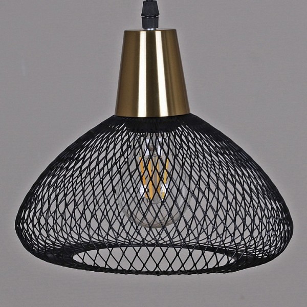 Подвесной светильник Reluce 03204 черный арт. 03204-3.9-01 BK+COPPER
