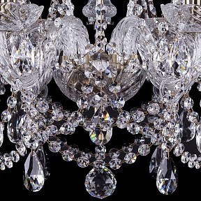 Подвесная люстра Bohemia Ivele Crystal 1411 золото арт. 1411/6/195/Pa
