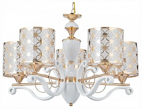 Подвесная люстра Arte Milano Florentia-3097 белый арт. 303097/5 Wh/Gd