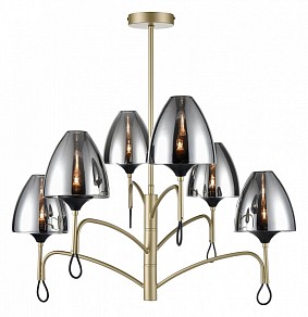 Люстра на штанге Vele Luce Oro черный арт. VL5654P26