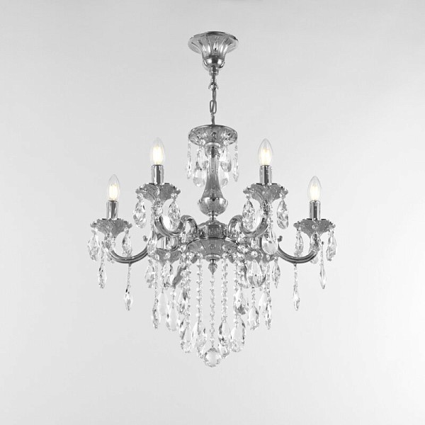 Подвесная люстра Bohemia Ivele Crystal AL77 никель арт. AL77101/6/175 B Ni