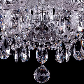 Подвесная люстра Bohemia Ivele Crystal 1402 металл арт. 1402/8/160/Ni