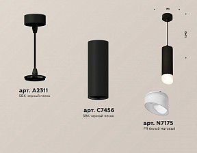 Подвесной светильник Ambrella Light XP черный арт. XP7456005