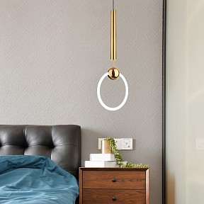 Подвесной светильник Imperiumloft Ring L золото арт. RING01
