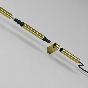 Заглушка для треков Maytoni Technical Accessories for system Axity латунь арт. CA003EC-BS