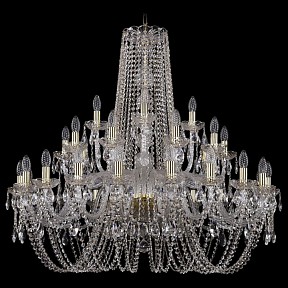 Подвесная люстра Bohemia Ivele Crystal 1402 золото арт. 1402/20+10+5/360/G