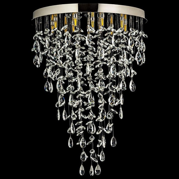Люстра на штанге Arti Lampadari Flusso Nickel серый арт. Flusso H 1.4.55.638 N