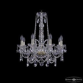 Подвесная люстра Bohemia Ivele Crystal 1411 золото арт. 1411/8/195/h-65 G