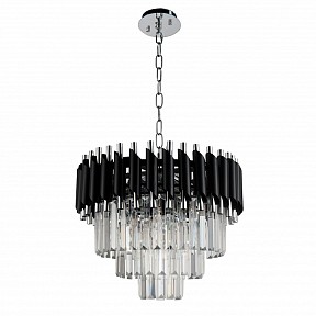 Подвесная люстра Natali Kovaltseva Darian серый арт. DARIAN 76017/5C CHROME BLACK
