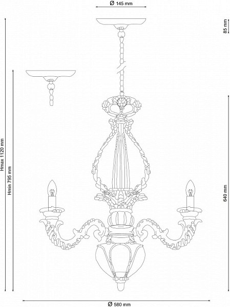 Подвесная люстра Lucia Tucci Pietra Isola белый арт. pietra isola 133.3