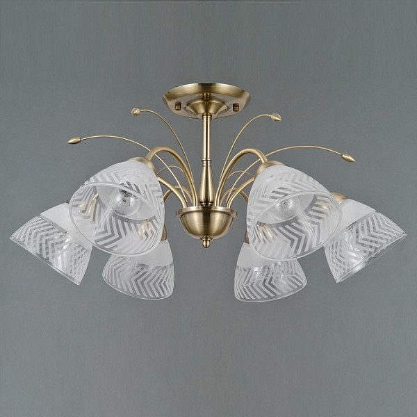 Люстра на штанге ILLUMICO AREZZO бронза арт. IL0594-6CSQ-25 AB AREZZO