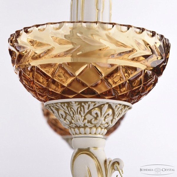 Подвесная люстра Bohemia Ivele Crystal AL7801 белый арт. AL78101P/8/250 A WMG P Amber/M-1F