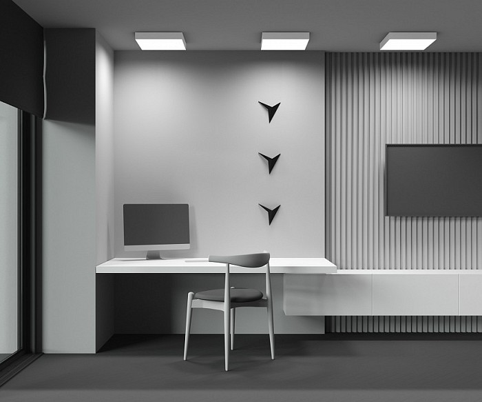 Накладной светильник Maytoni Zon белый арт. C032CL-45W3K-SQ-W