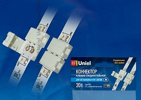 Соединитель для светодиодной ленты Uniel  белый арт. 06605
