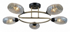 Потолочная люстра ILLUMICO  бронза арт. IL0300-5CSQ-79 BK AB