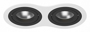Встраиваемый светильник Lightstar Intero 16 double round белый арт. i6260707